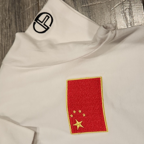 NWT Sergio Tacchini Ice Hockey Club Shenzhen girls sz L Polo - Picture 4 of 8